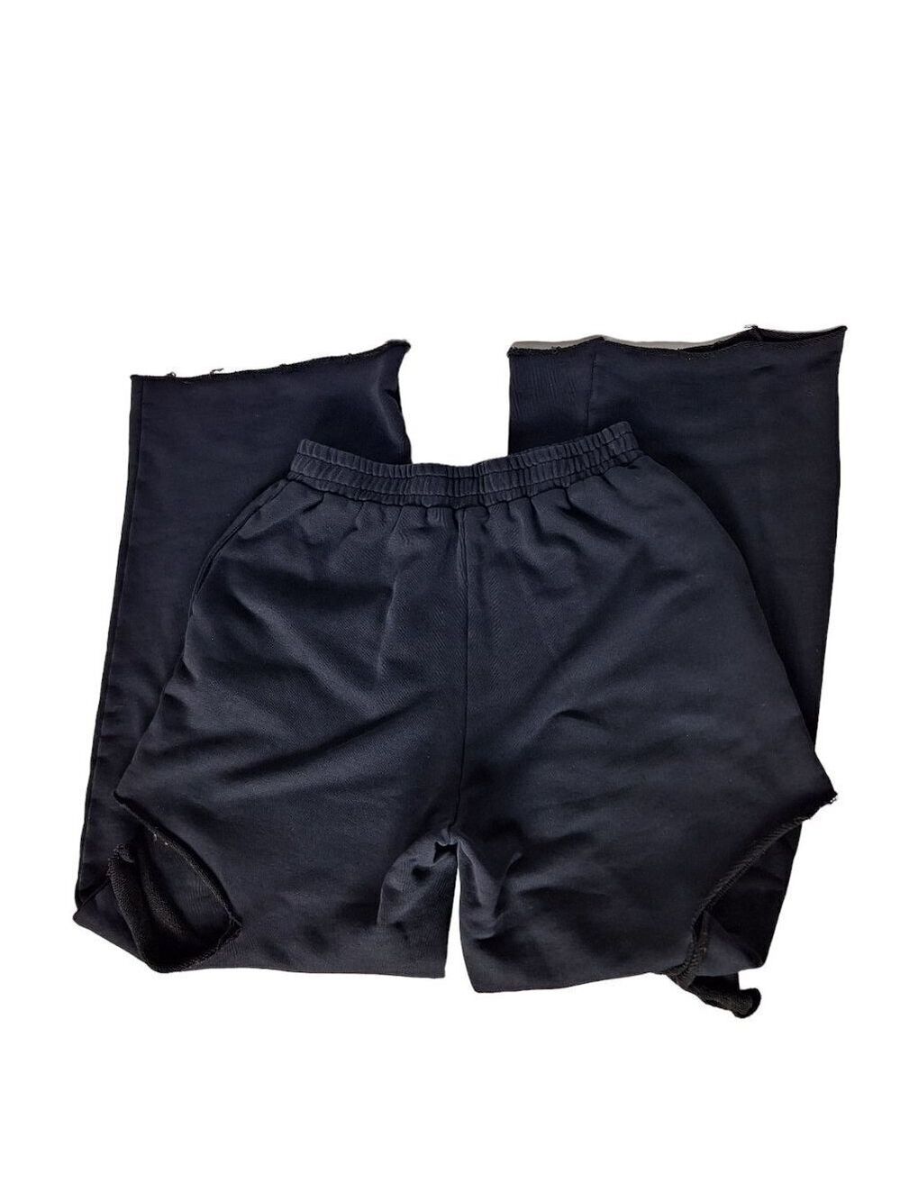 The Kript Women's Black Pull On Ripped Pants Medium